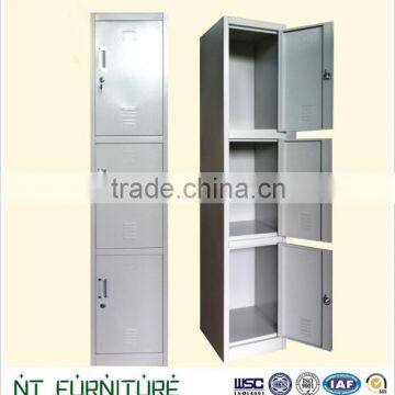 Colorful metal 3 doors locker manufacturer