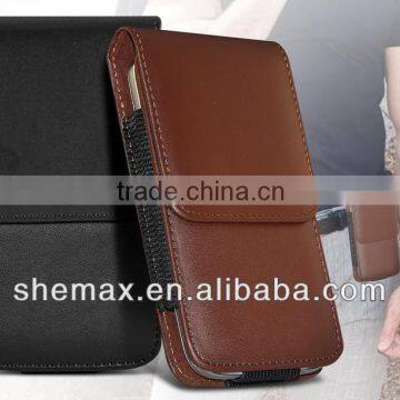 PU Leather Pouch Belt Holster Flip Case Cover Holder For Various Mobile