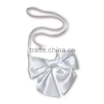 White 100% Polyester Satin Ribbon & Bow for Gift Boxes