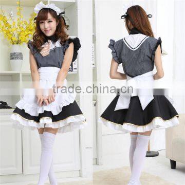 awakening and obedience maid outfit Cosplay gray lattice animation service