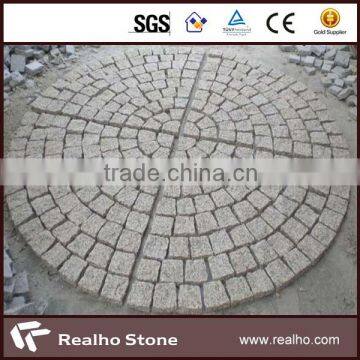 popular granite round paving stone for walkway/plaza/garden