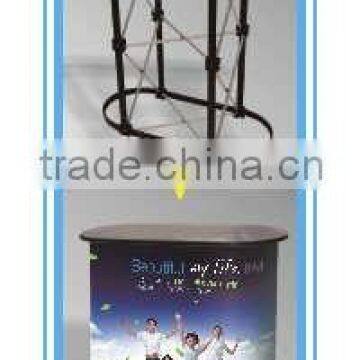 Portable aluminum folding pop up advertising table for promotion