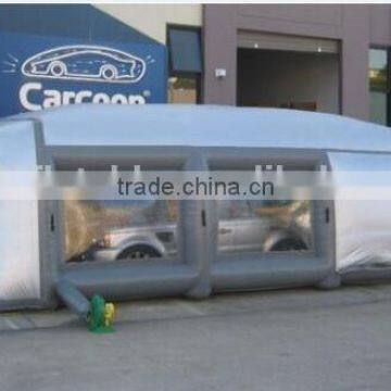 8mLx4mWx3mH Silvery Inflatable Spray Booth Inflatable Paint Booth Inflatable Spray Tent