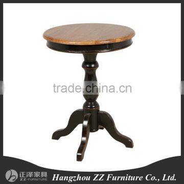 Country Style Country Side Wood Black Tea Table photo-2