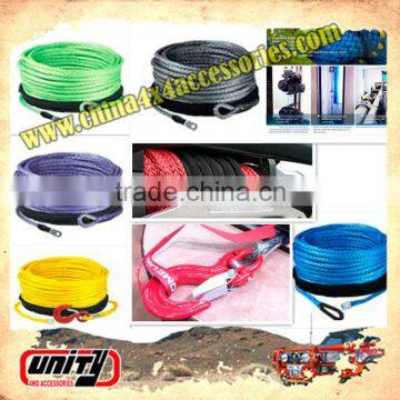 Unity Hot Customization Size Made in China 4wd synthetic winch rope for sale