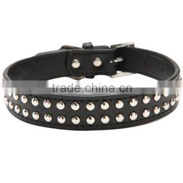 100% Real Leather Studded Dog Collar Factory