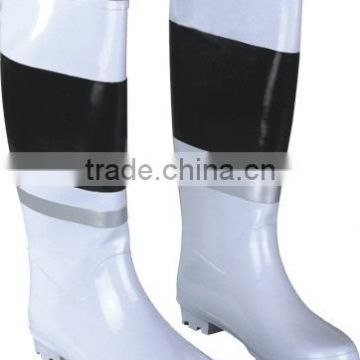 pvc transparent rain boots