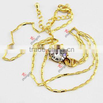 2016 beautiful glowing crystal necklace for women