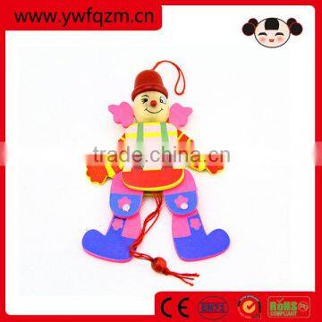 Cute wooden toy children doll string puppet