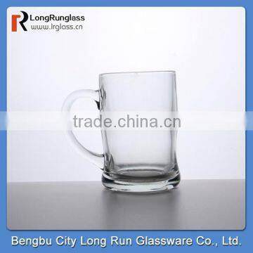 LongRun 15oz popular bar use cheap drinking beer glass cup with handle