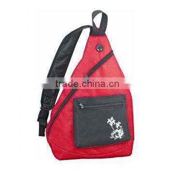 Wholesale 600D polyester triangle sling bag shoulder bag