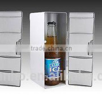 Wholesale Portable Mini USB Silver Fridge Cooler for drink/Beer Warmer for tea/coffee