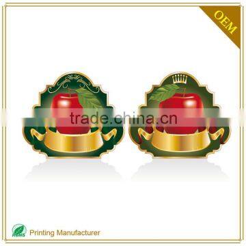 Custom Waterproof Gold Self Adhesive Label Holder Paper Embossing Finish photo-5