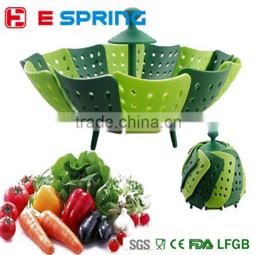 Non-scratch home food cook tools filter silicone storage basket