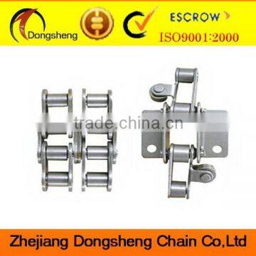 Stainless Steel 4mm pitch roller chain with attachment