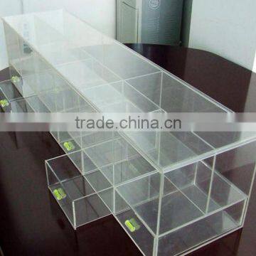 with 6 drawer acrylic storage box clear plastic box