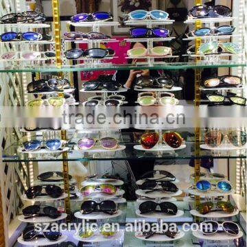 4 stairs acrylic sunglass display