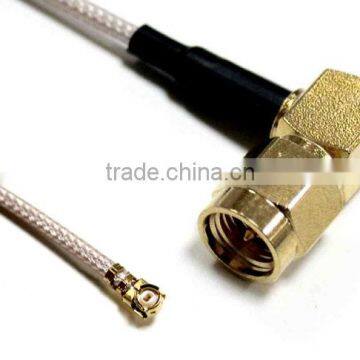 I-PEX PLUG TO SMA RIGHT ANGLE PLUG CABLE