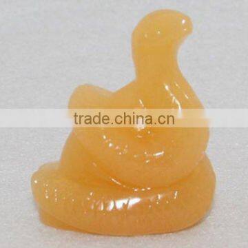 Honey Onyx Sculpted Astrology Snake 30202