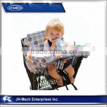 Universal fit compact fold in pouch shopping cart cover for baby