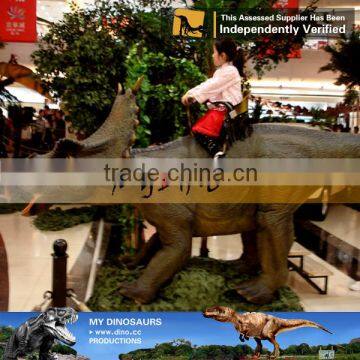 MY Dino-C016 Lifelike triceratops dinosaur ride for sale