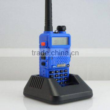 blue BF-UV5R 5W 128CH VHF + UHF 136-174MHz+400-480MHz DTMF Two-Way Radio Walkie Talkie