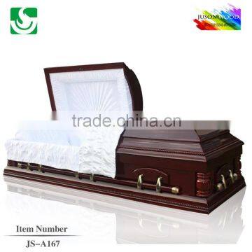 Diversified wholesale funeral oak wood veneer caskets sales