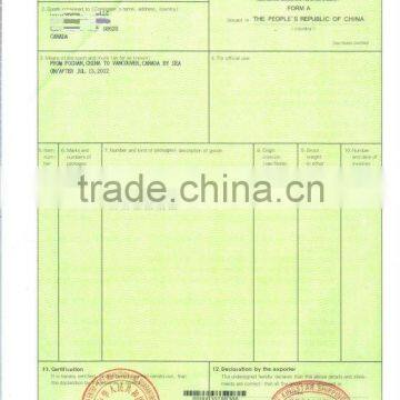 cangzhou Import/Export customs electronics and certificate of origin