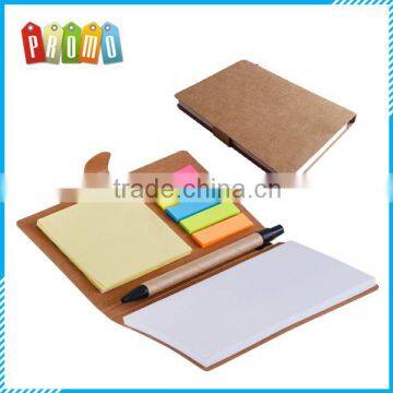 Wholesale eco-friendly Kraft paper cover sticky note pad with pen set