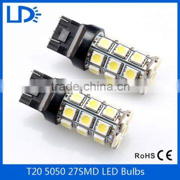 DC 12V LED Bulbs For Car LED Tail Lamps For T20 5050 SMD 27LEDS Auto Front Turn Signal Lights