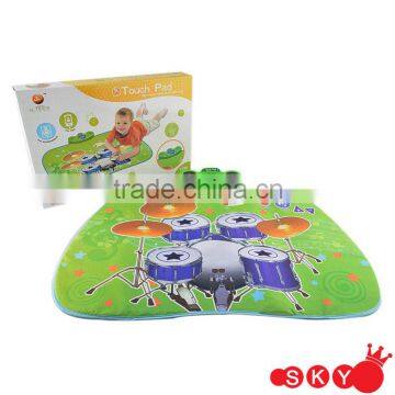 2015 New Leaning toys Touch baby music carpet Jazz drums music carpet baby music carpet toy