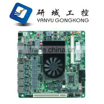 Atom D525 Four Gigabit Ethernet Routing Software Firewall Motherboard M5V photo-2