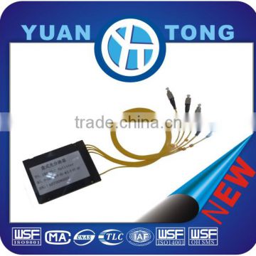 Network FTTH Single Mode 1x4 Fiber Optic PLC Splitter Price