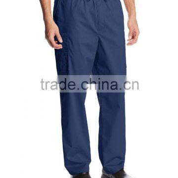 OEM Cotton Polyester Plain Machine Wash Elastic Waist Zipper Fly Mens Heavy-duty Cargo Pocket Work Pants