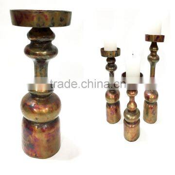 Aluminium Candle Holder / Pillar / Stand Royal Antique