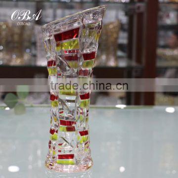 wholesale high-quality cheap and high quality colored glass vase,Fashion simple tabletop colored flower vase