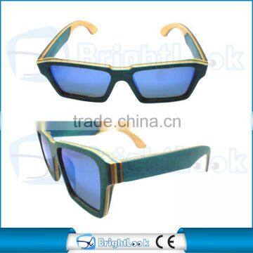 Brightlook 2016 fashion style good quality UV400 with CE&FDA certificate Wooden and Bamboo sunglasses