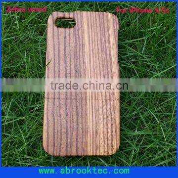 Custom logo laser designs bamboo case for iphone 5 5s