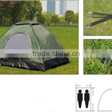 Outdoor 1-2 Person Portable Single Layer Patio Rainroof Pop Up Folding Tent Family Camping Tents