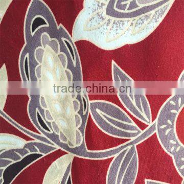 Cheap upholstery sofa cover fabric/printed velvet fabric for sofa