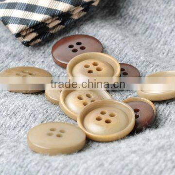 24L 32L 4 Holes Beige and Khaki Natural Corozo Nut Men's Suit Button in High Quality photo-2