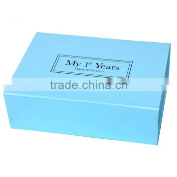 Customized Paper Cardboard Flat Folding Paper Packaging Box With Ribbon