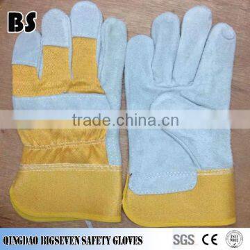 Cheap yellow leather gloves leather welding gloves