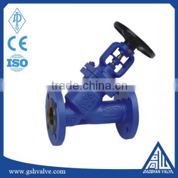 Pn16 cast steel Y type bellows globe valve