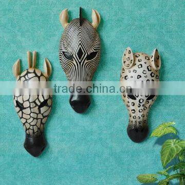 Resin animal head 3D wall art decoration