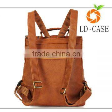 Wholesale Price Custom Vintage Men's Genuine Leather Backpack photo-2