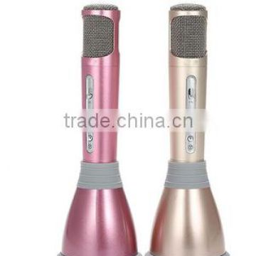 K068 Wireless Handheld Microphone Portable KTV Karaoke tereo Player Bluetooth For Smart Phones , Computer With Mic Speaker