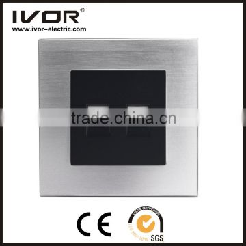 2016 new design IVOR aluminum silver material tv RJ45 computer switch