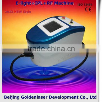 2013 New Style E-light+IPL+RF Machine Www.golden-laser.org/ Medical Ipl Cpc Plug And Play 640-1200nm