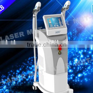 MBT LASER Stock machine in Moscow! IPL + E-light+ SHR 3 in 1Hair removal device/CE/ ipl+shr hair removal portable laser